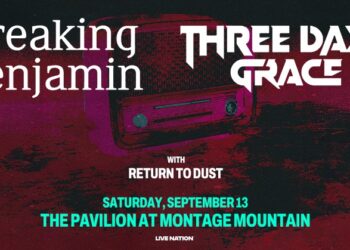 Breaking Benjamin- The Pavilion at Montage on September 13!