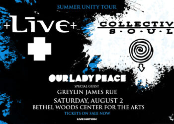 Live & Collective Soul on Saturday, August 2  Bethel Woods Center for the Arts