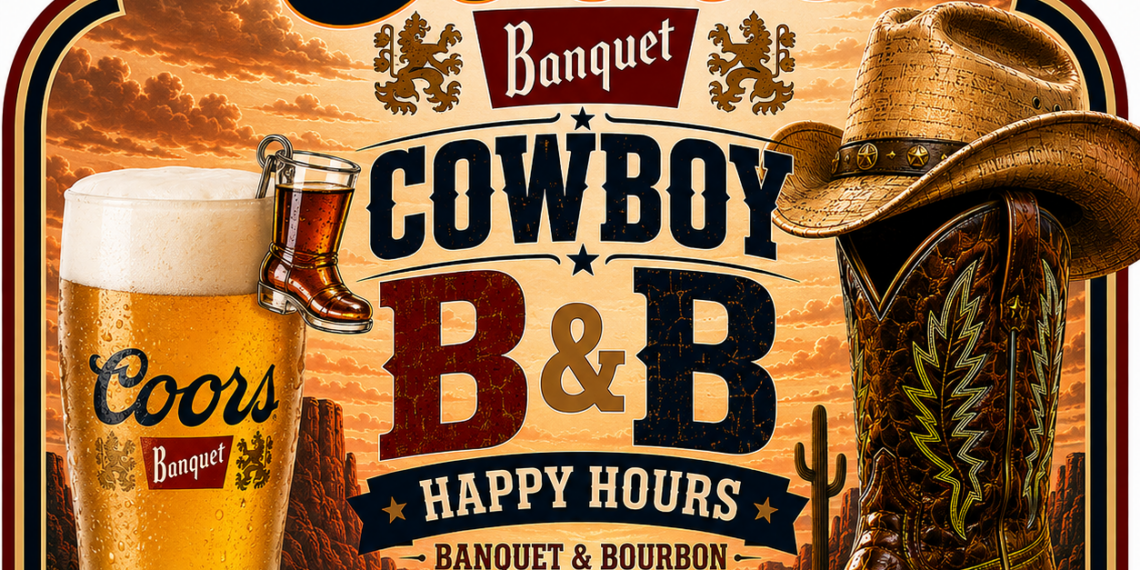 Coors Banquet Cowboy B&B Happy Hour